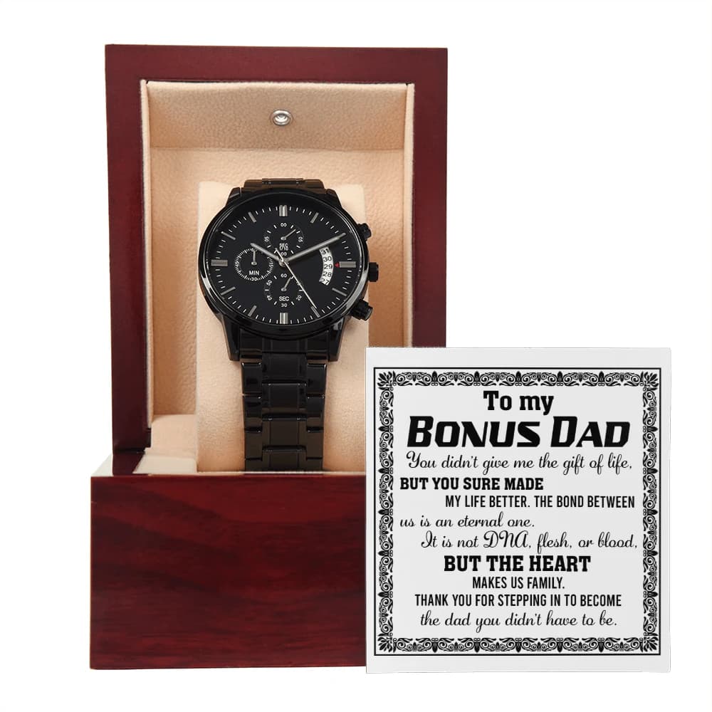 Bonus Dad-Gift Of Life-Metal Chronograph Watch thumbnail 4
