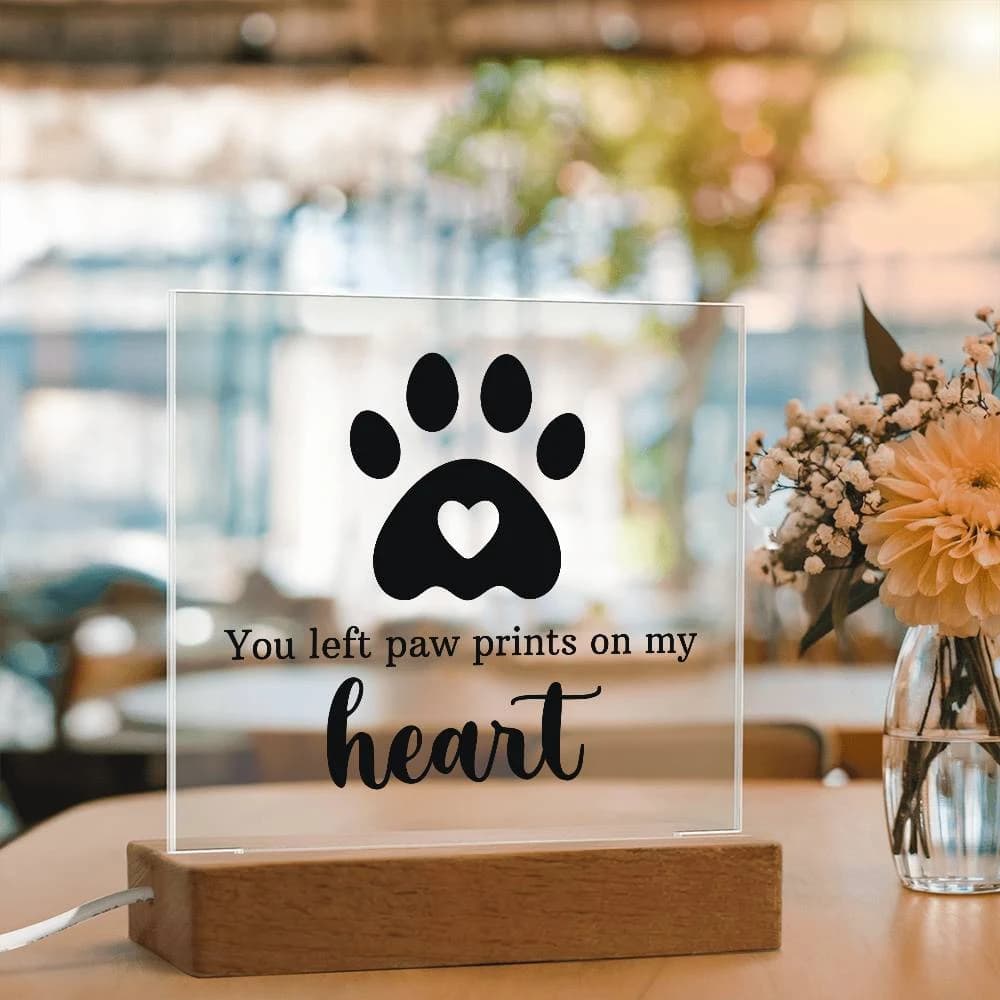 Keepsake Acrylic Bundle - You Left Pawprints In My Heart thumbnail 2