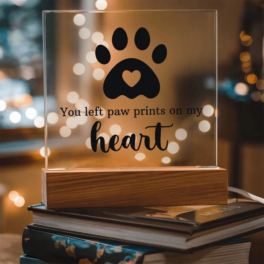Keepsake Acrylic Bundle - You Left Pawprints In My Heart thumbnail 3