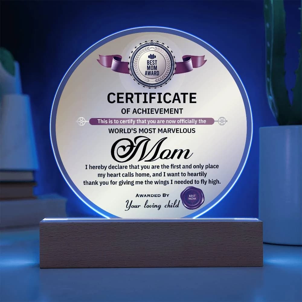 Mom-World's Most Marvelous-Circle Acrylic thumbnail 9
