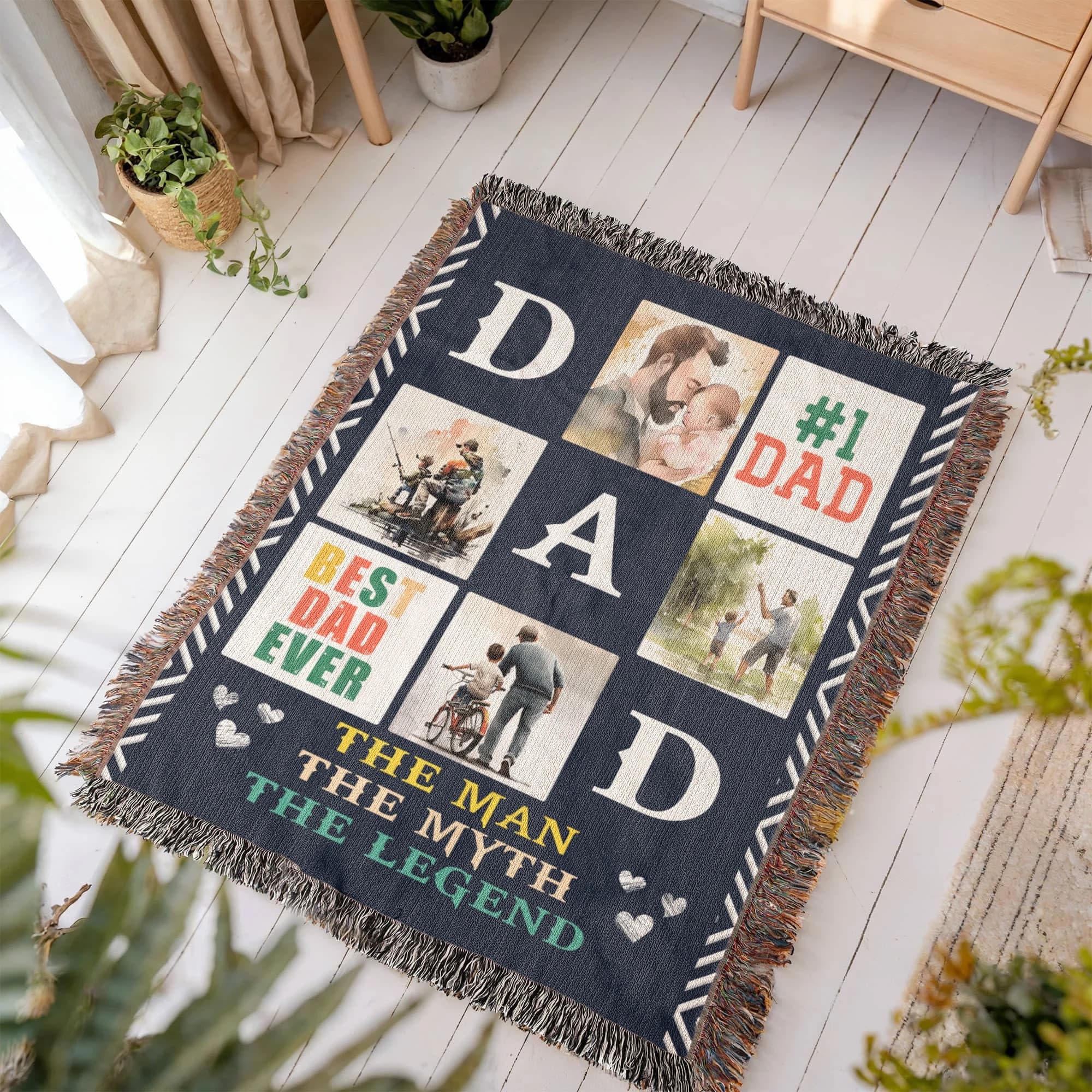 Best Dad Ever - Woven Blanket thumbnail 9
