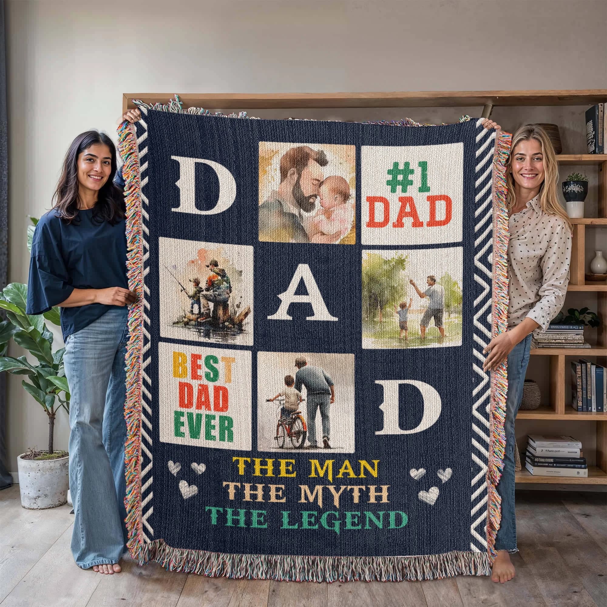Best Dad Ever - Woven Blanket thumbnail 7