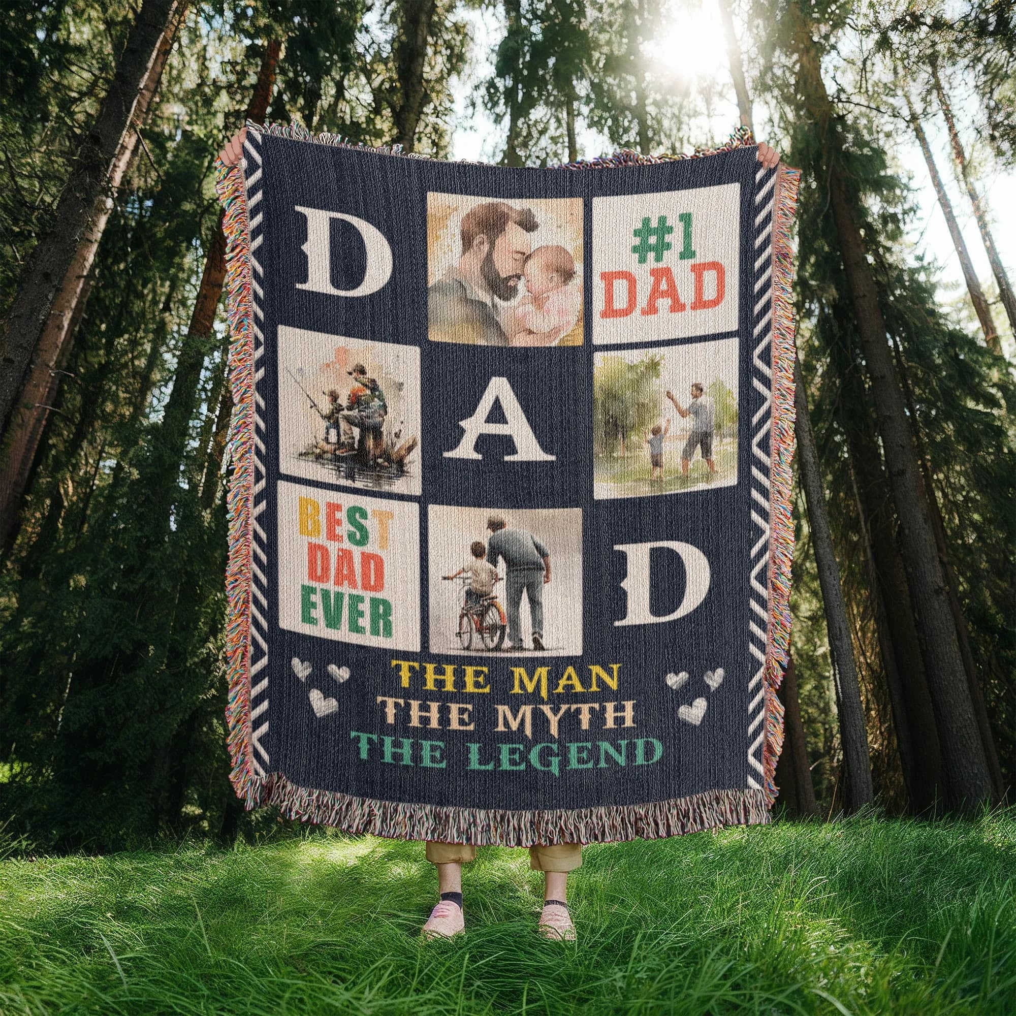 Best Dad Ever - Woven Blanket thumbnail 8