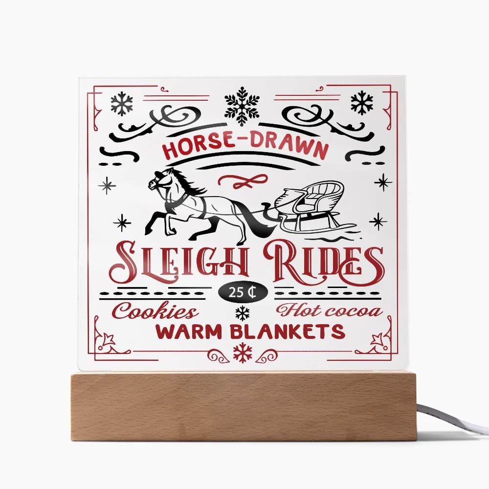 Christmas-Sleigh Rides-Acrylic