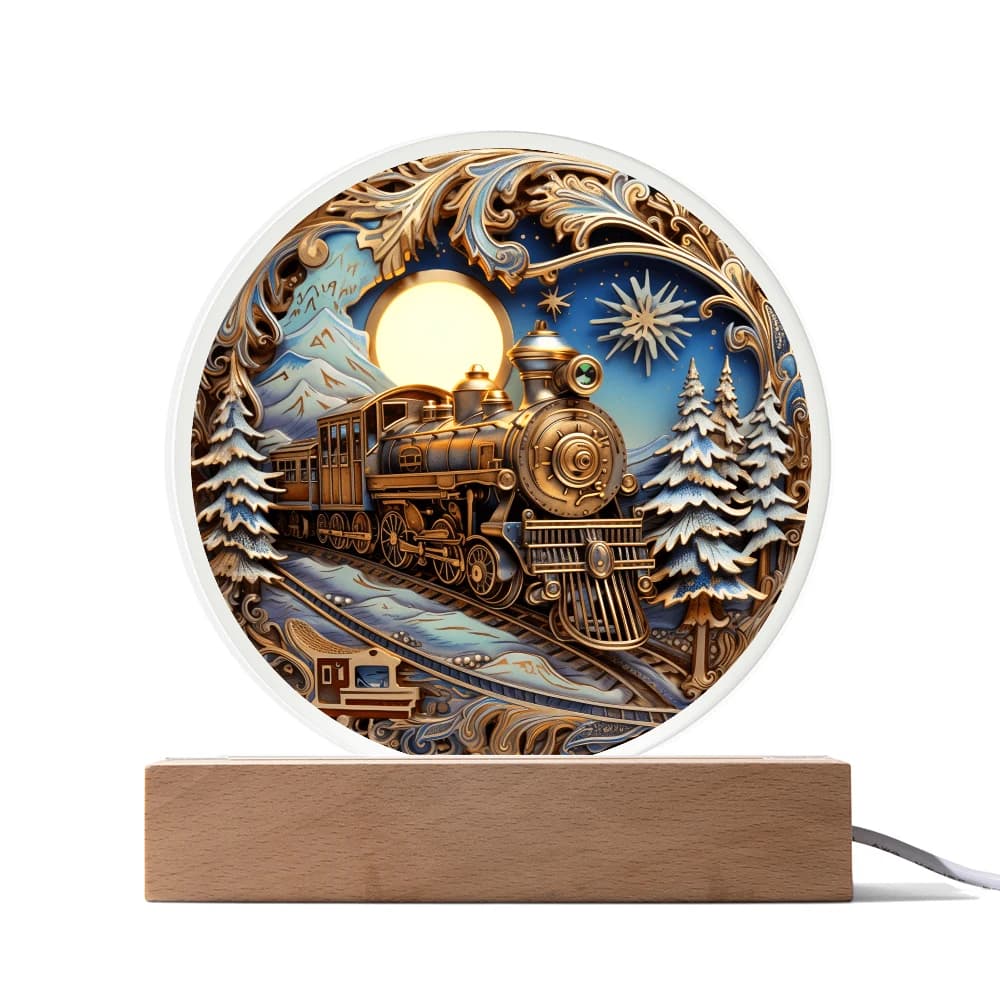 Fairy Tale Train-Acrylic Circle